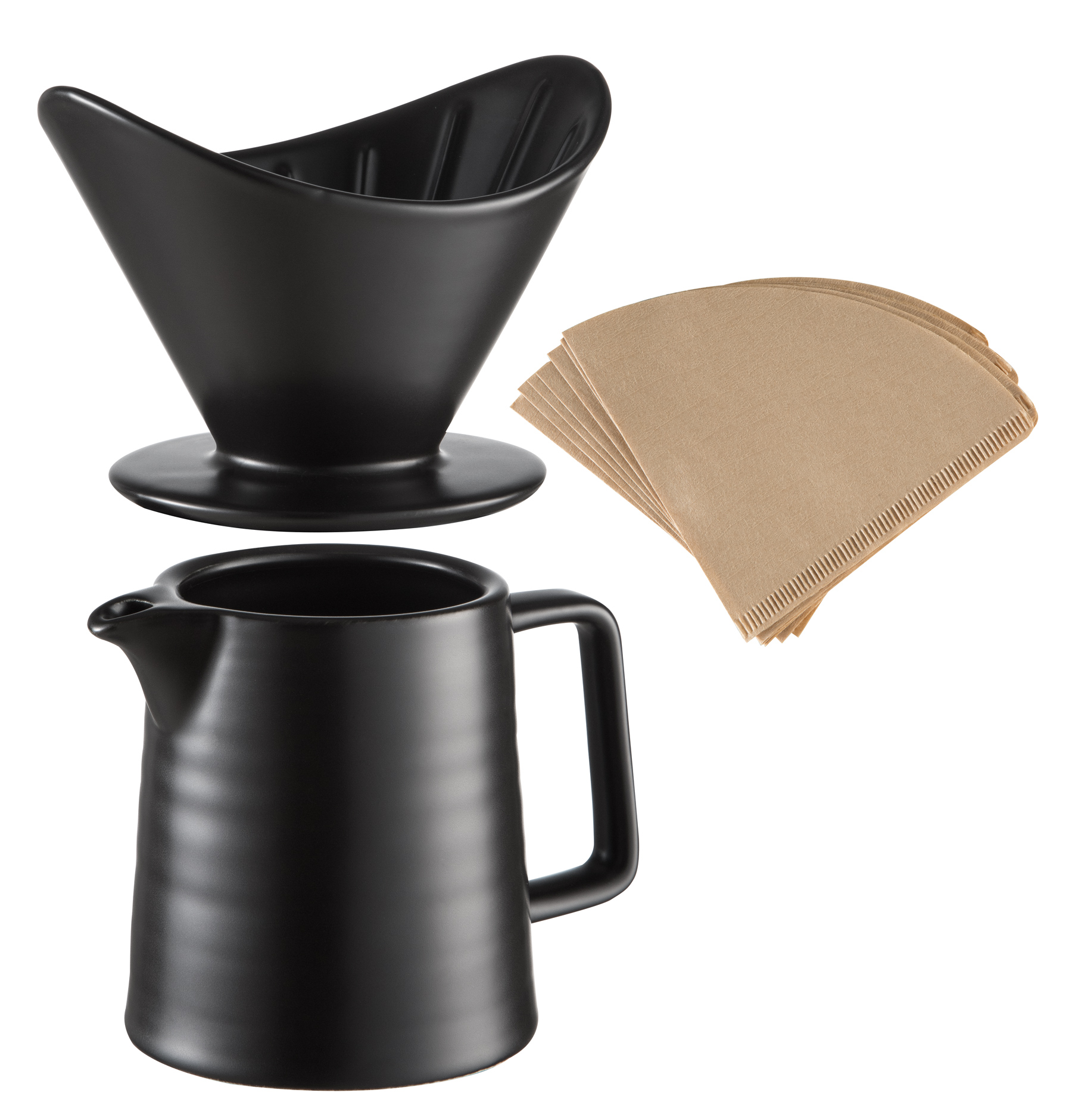 Healthy BPA-free Ceramic Pour Over Coffee Maker Set