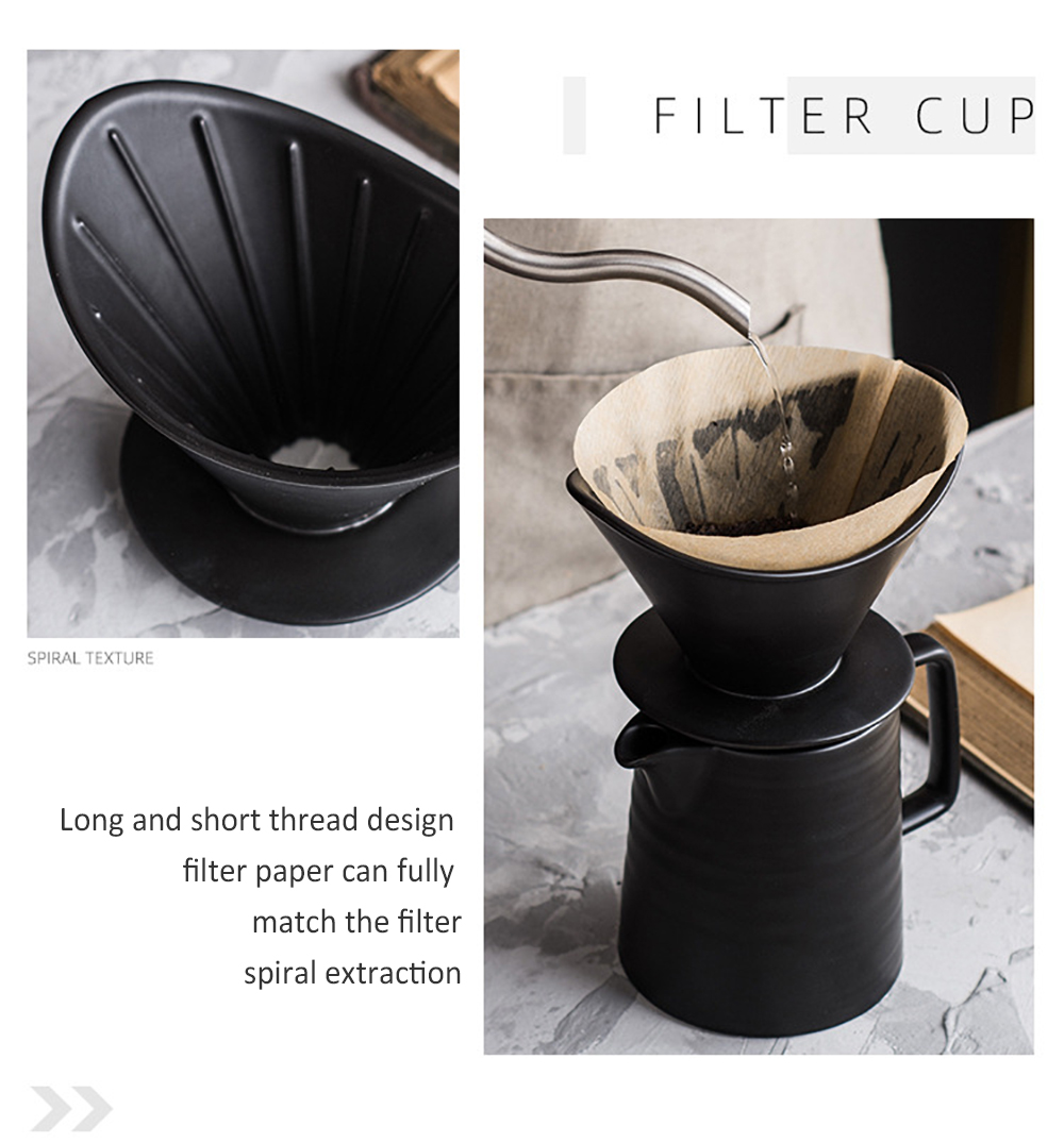 Close-up of Ceramic Pour Over Dripper