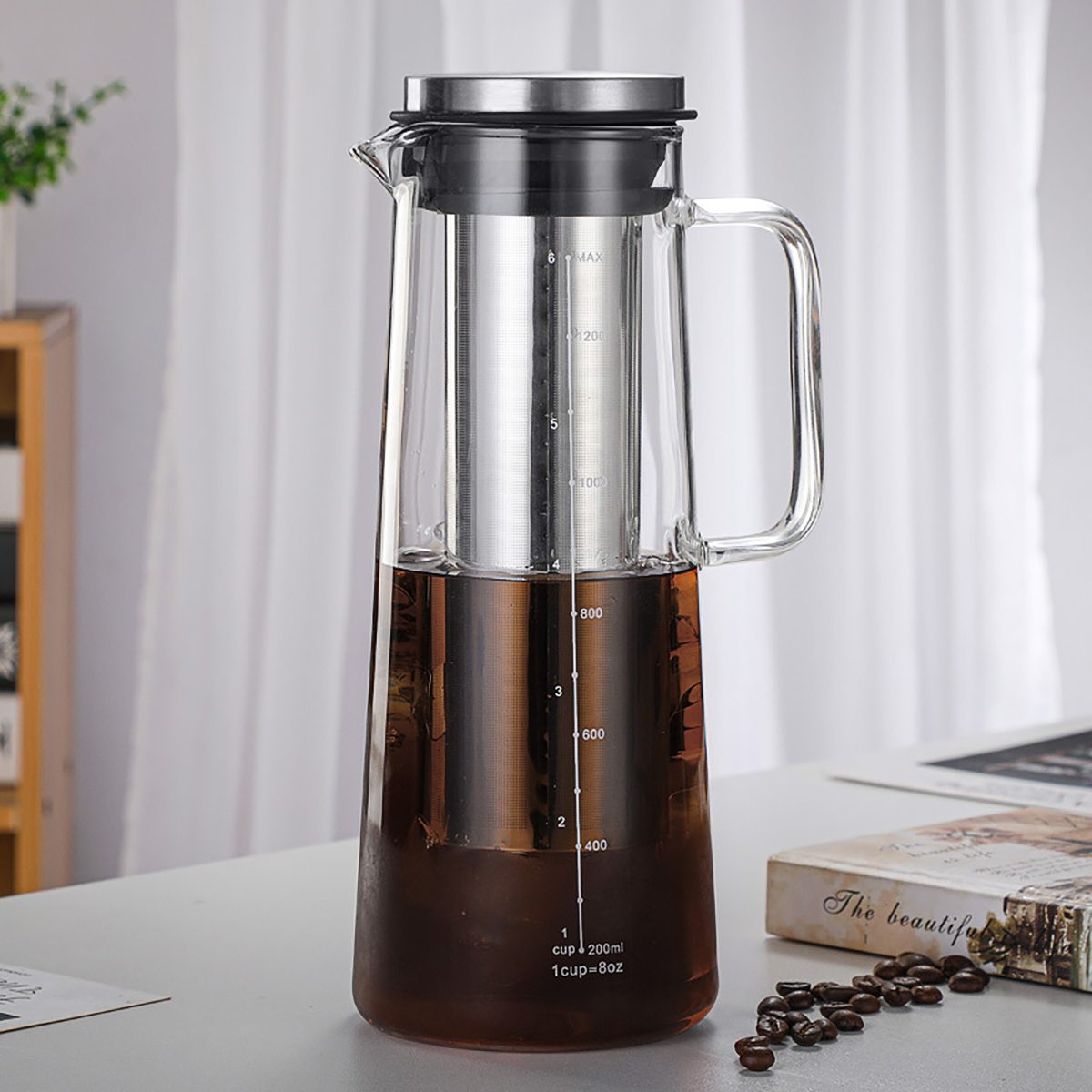 BeeCa Airtight Cold Brew Coffee Maker - Stainless Steel Filter Detail