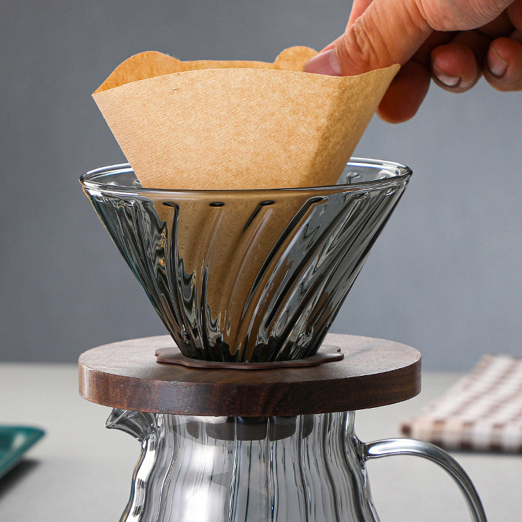   Smoked Glass Pour Over Set｜20oz/600ml All-in-One Brewer