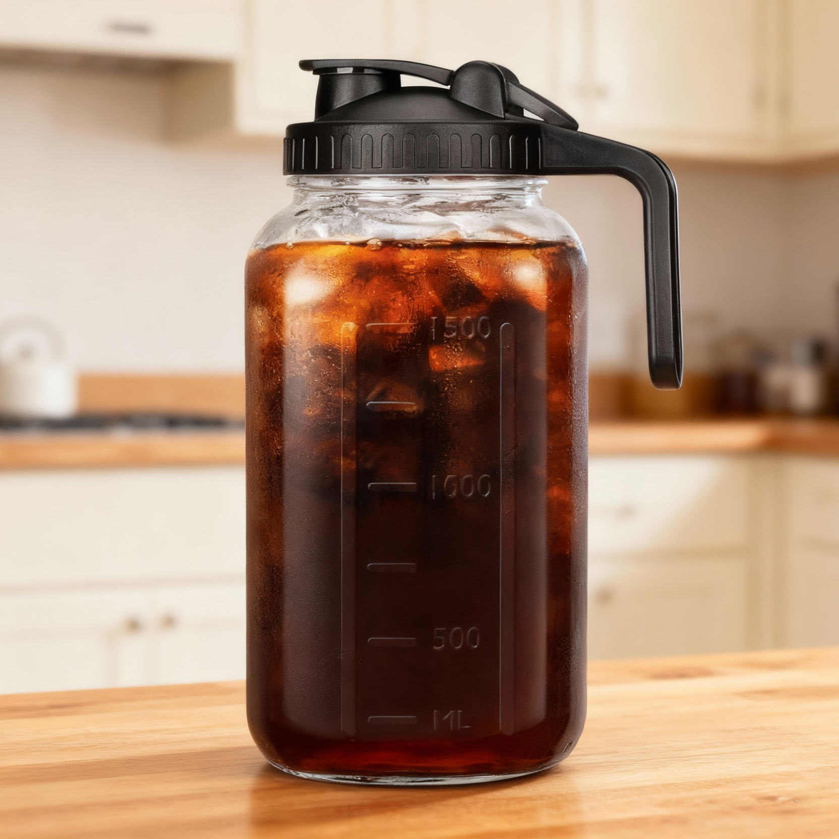 BeeCa Mason Jar Pitcher Cold Brew Coffee Maker