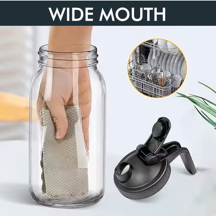 BeeCa Mason Jar Pitcher Cold Brew Coffee Maker - Leak-Proof Design
